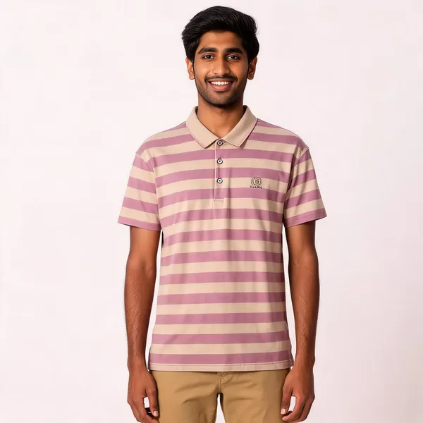 Mauve_Beige_Striped_Cotton_Blend_Classic_Fit_Polo_Shirt_For_Men