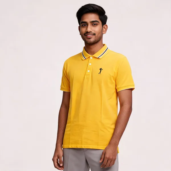 Yellow_Cotton_Regular_Fit_Polo_T-Shirt_For_Men