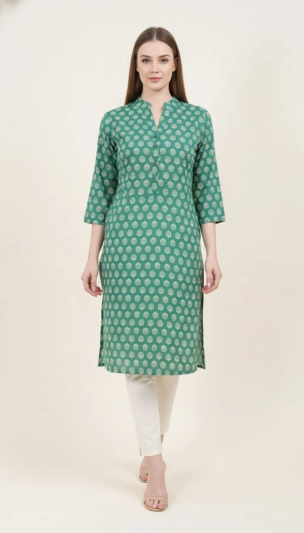 Neutone_Women_Printed_Straight_Kurta_(Dark_Green)