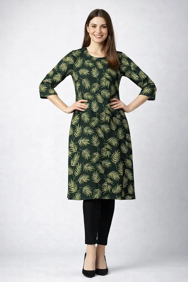 Neutone_Women_Printed_Straight_Kurta_(Dark_Green)