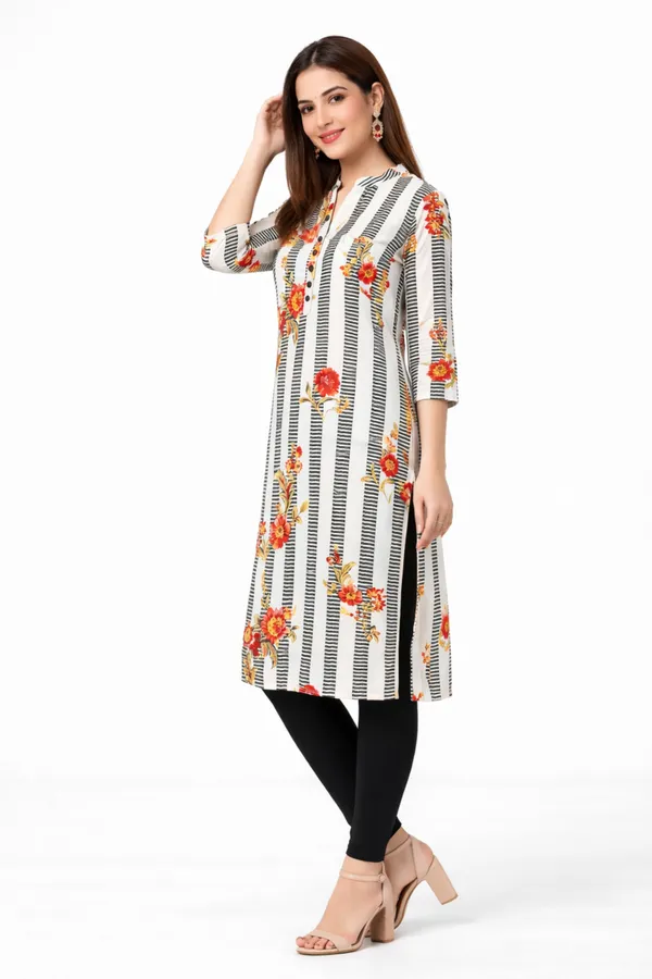 Neutone_Women_Floral_Print_Straight_Kurta_(White,_Black)