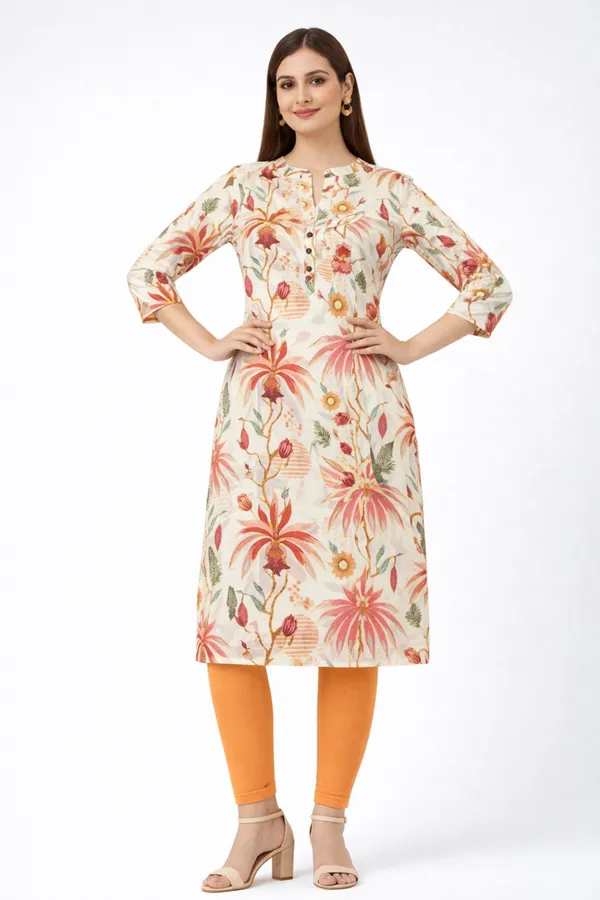 Neutone_Women_Floral_Print_Straight_Kurta_(Beige,_Orange)