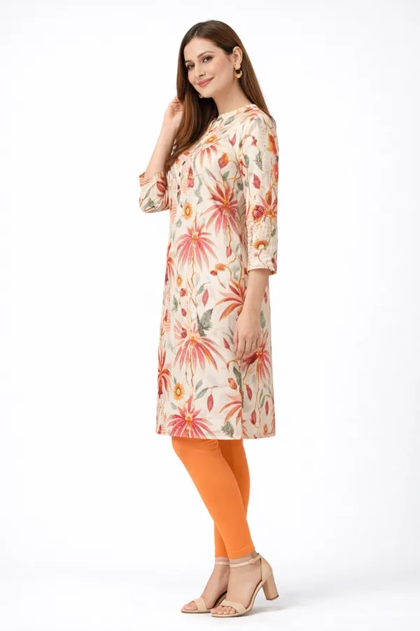 Neutone_Women_Floral_Print_Straight_Kurta_(Beige,_Orange)
