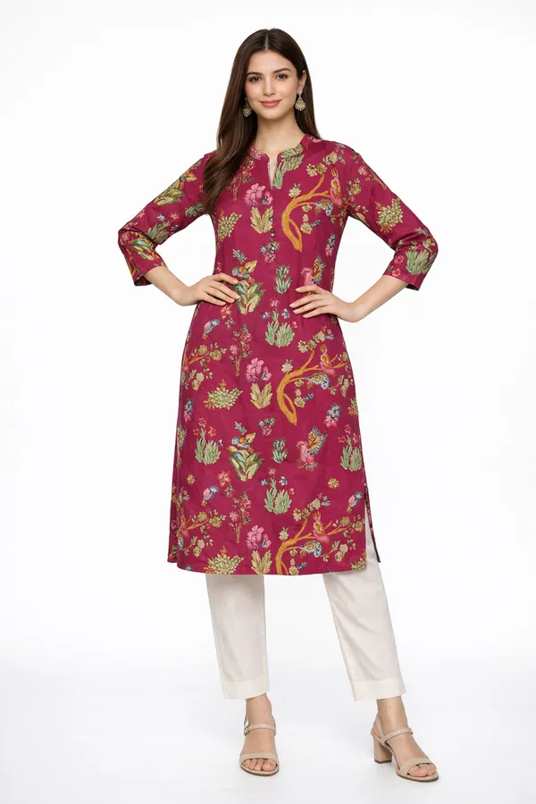 Neutone_Women_Floral_Print_Straight_Kurta_(Purple,_Green)