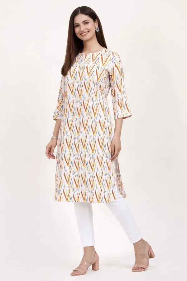 Neutone_Women_Block_Print,_Geometric_Print_Straight_Kurta_(Gold,_Multicolor)_(Pack_Of_2_)