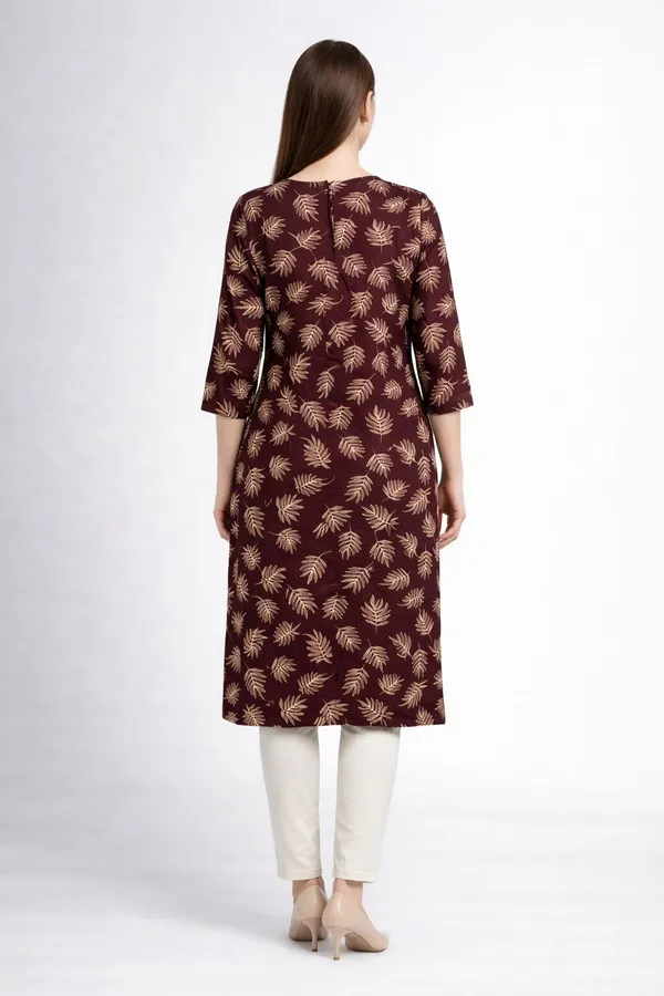 Neutone_Women_Floral_Print,_Geometric_Print_Straight_Kurta_(Maroon,_Multicolor)_(Pack_Of_2_)