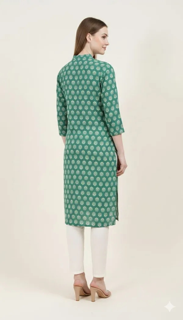 Neutone_Women_Printed_Straight_Kurta_(Dark_Green,_Green)_(Pack_Of_2_)