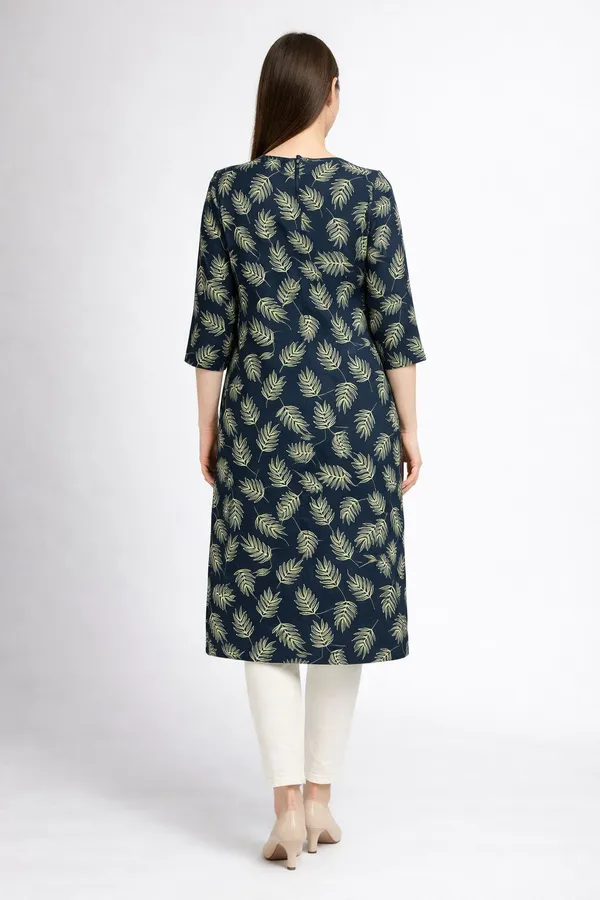 Neutone_Women_Printed_Straight_Kurta_(Dark_Blue,_Yellow)_(Pack_Of_2_)