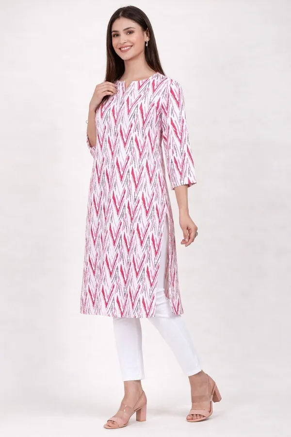 Neutone_Women_Printed_Straight_Kurta_(Green,_Pink)_(Pack_Of_2_)