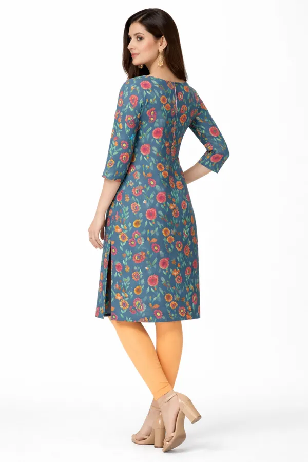 Neutone_Women_Floral_Print_Straight_Kurta_(Dark_Blue)