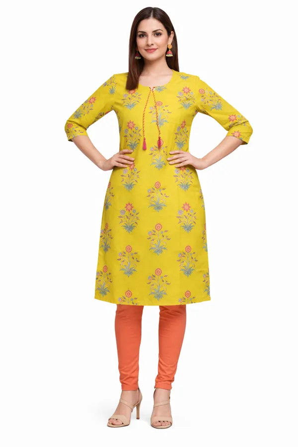 Neutone_Women_Floral_Print_Straight_Kurta_(Yellow)