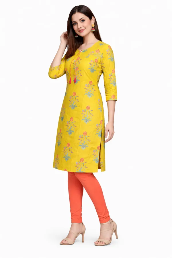 Neutone_Women_Floral_Print_Straight_Kurta_(Yellow)