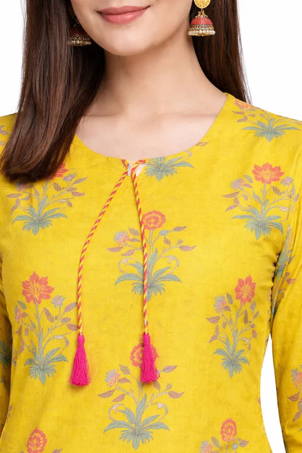 Neutone_Women_Floral_Print_Straight_Kurta_(Yellow)