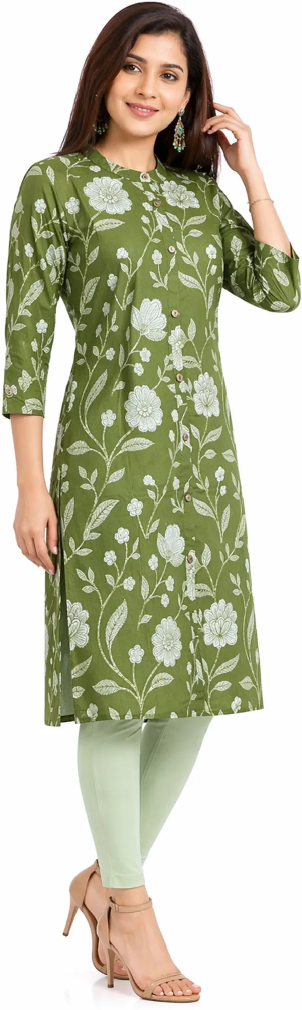 Neutone_Women_Floral_Print_Straight_Kurta_(Green)