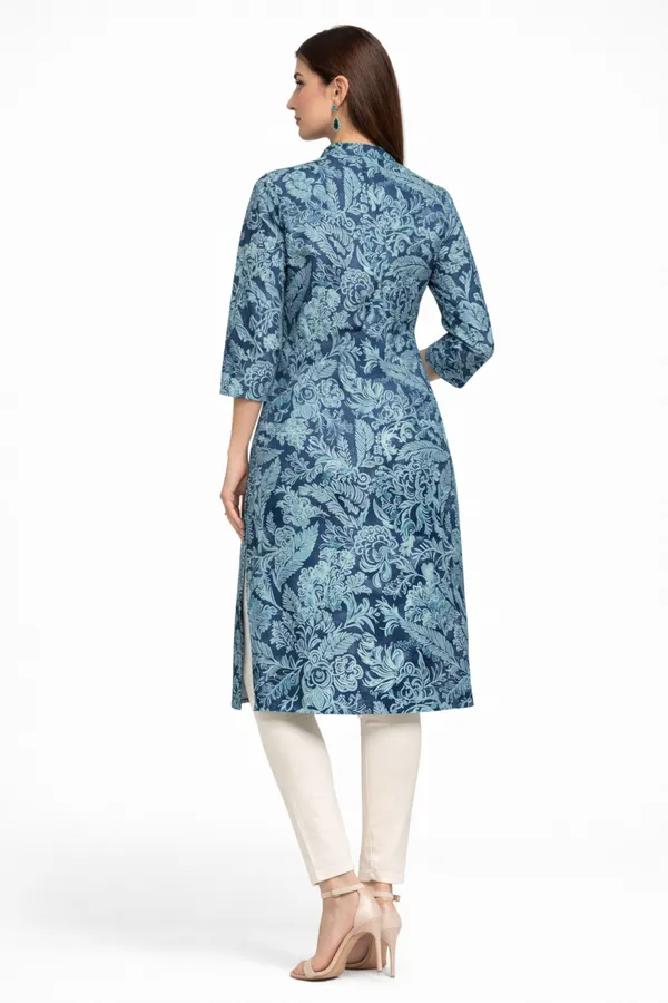 Neutone_Women_Floral_Print_Straight_Kurta_(Blue)