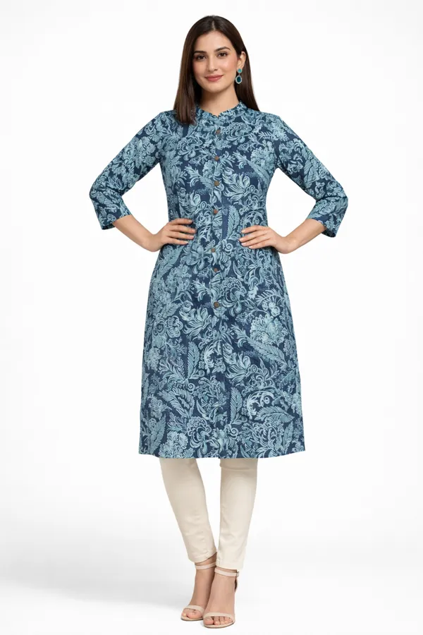 Neutone_Women_Floral_Print_Straight_Kurta_(Blue)