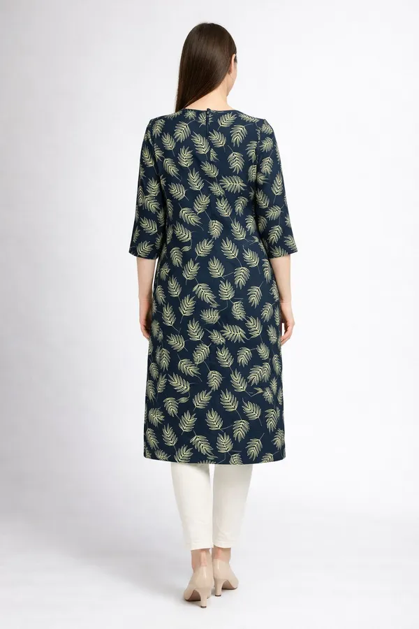 Neutone_Women_Floral_Print,_Block_Print_Straight_Kurta_(Blue,_Grey)_(Pack_Of_2_)
