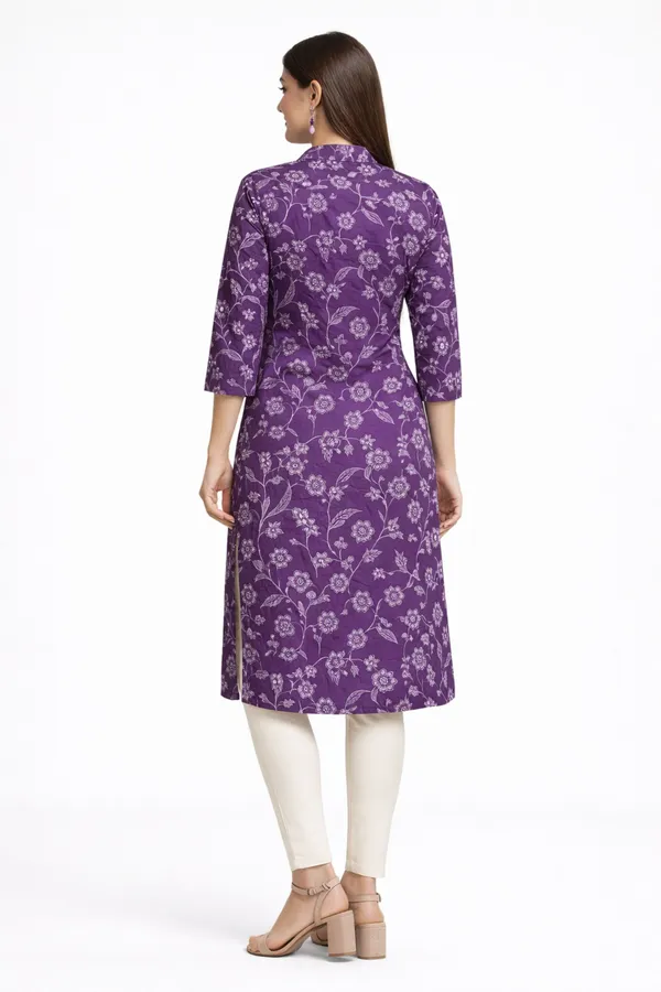Neutone_Women_Floral_Print_Straight_Kurta_(Purple)