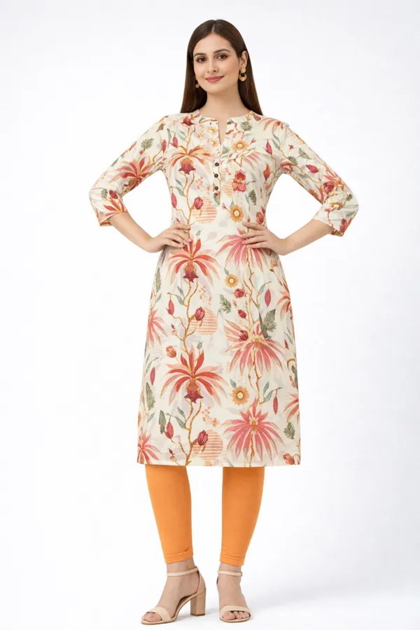 Neutone_Women_Floral_Print_Straight_Kurta_(Beige,_Orange)
