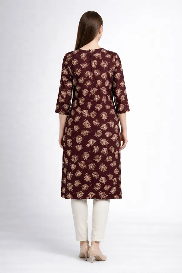 Neutone_Women_Printed_Straight_Kurta_(Maroon)
