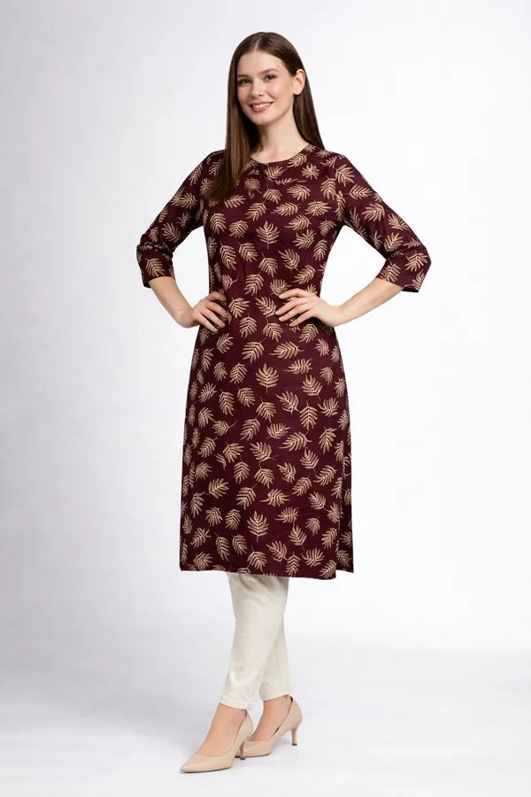 Neutone_Women_Printed_Straight_Kurta_(Maroon)