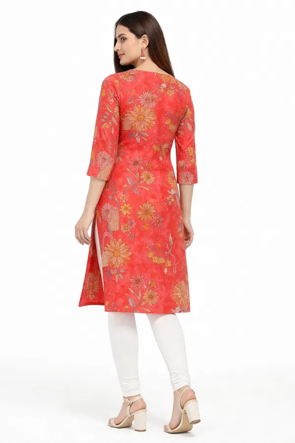 Neutone_Women_Floral_Print_Straight_Kurta_(Red)