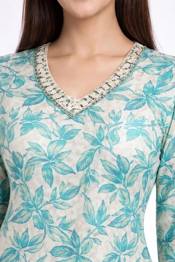 Neutone_Women_Floral_Print,_Embellished_Straight_Kurta_(Beige,_Light_Blue)