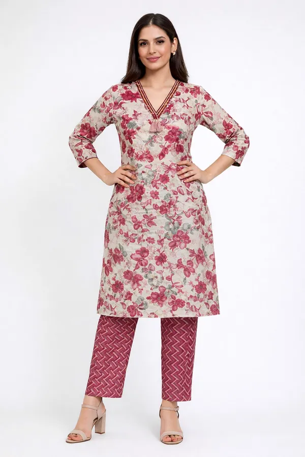 Neutone_Women_Floral_Print_Straight_Kurta_(Pink,_Beige)