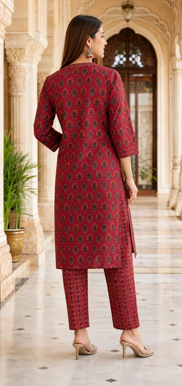 Neutone_Women_Printed_Straight_Kurta_(Maroon)