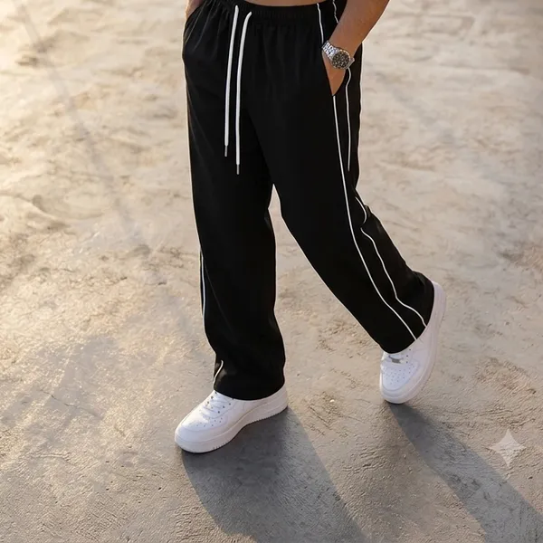 Black_Nylon_Terry_Relaxed_Fit_Track_Pants_For_Men