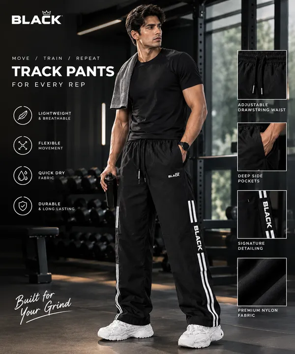 Only_Black_Men_Striped_Black_|_Track_Pants_Train._Travel._Repeat.