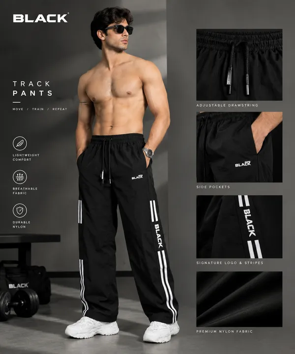 Only_Black_Men_Striped_Black_|_Track_Pants_Train._Travel._Repeat.