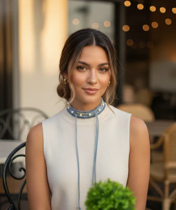 Blue_Denim_Pearl_Neck_Piece_Lace_Design