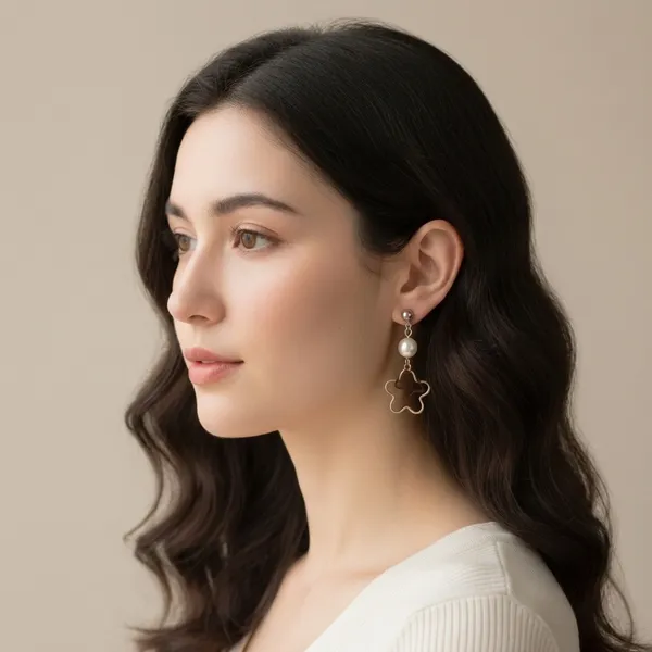 Golden_Floral_Pearl_Drop_Earrings