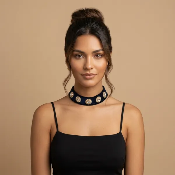 Blue_Denim_Neck_Piece_With_Diamond_Design