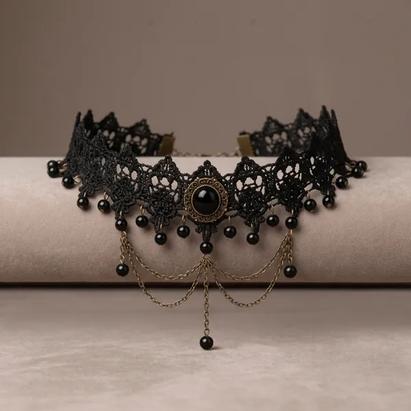 Black_Pearled_Floral_Lace_Neck_Piece