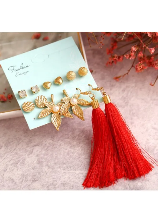 Exclusive_Gold_Plated_Set_of_6_Stud_&_Drop_Earrings