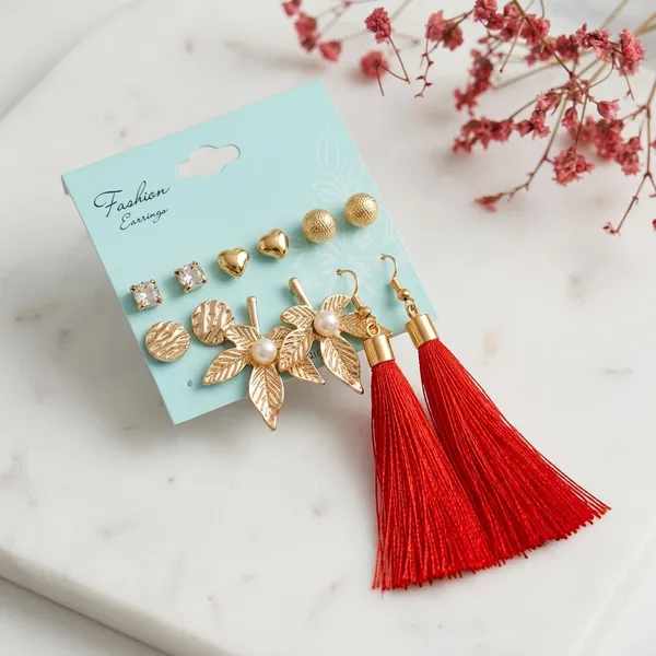 Exclusive_Gold_Plated_Set_of_6_Stud_&_Drop_Earrings