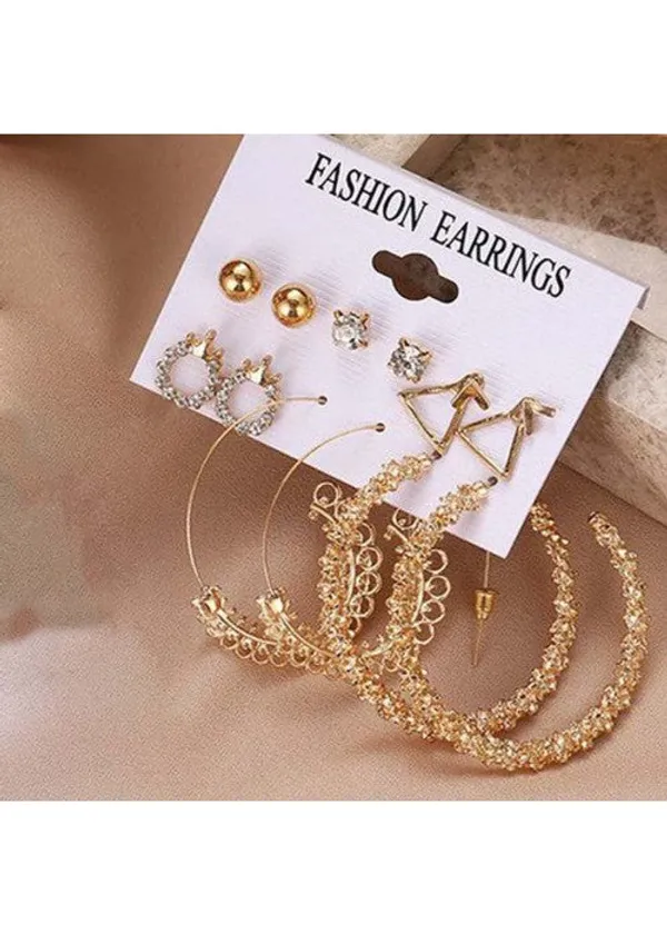 Wonderful_Ad_Geometric_Gold_Plated_6_Pair_Of_Earrings_For_Women/Girls
