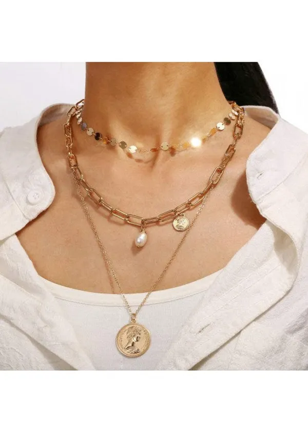 Gold_Plated_Trending_Coin_Inspired_Layered_Necklace_Set