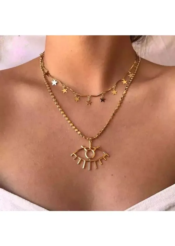 Wonderful_Eyes_Design_Gold_Plated_Necklace_For_Women/Girls