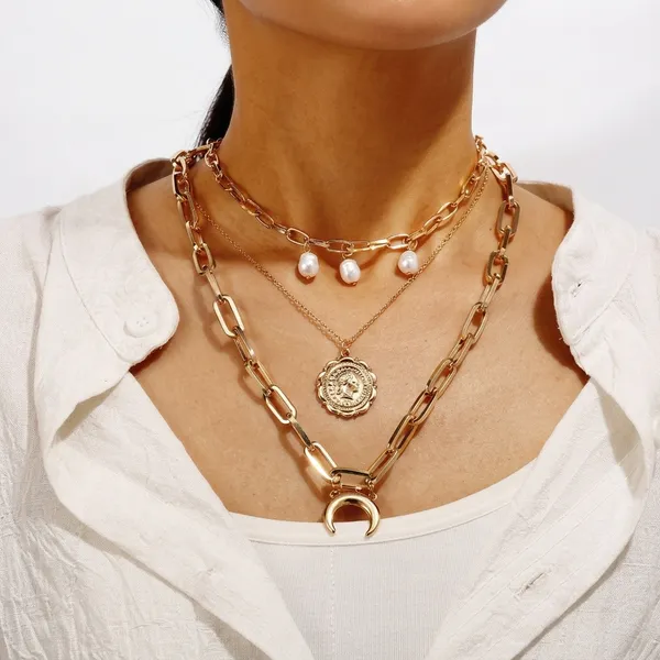 Gracious_Beads_Gold_Plated_Multi_Strand_Necklace_For_Women/Girls