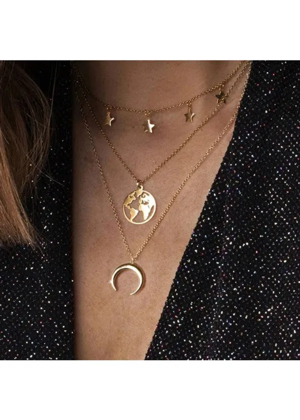 Marvelous_Designer_Gold_Plated_Multi_Strand_Necklace_For_Women/Girls