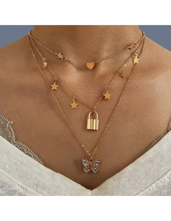 Jewelry_For_Women_Gold_Plated_Layered_Necklace