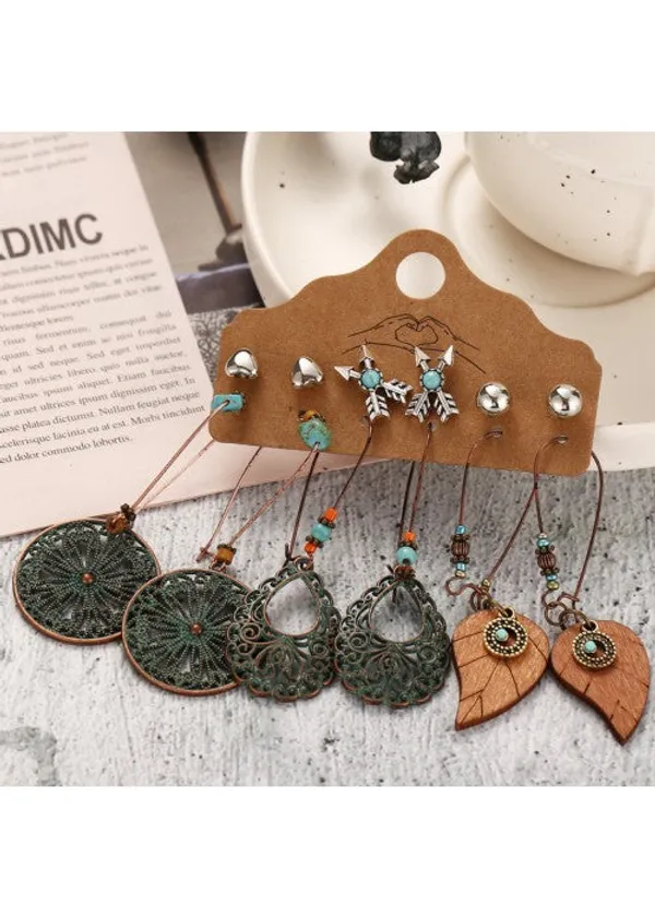 Oxidised_German_Silver_Plated_6_Pair_Of_Earrings_For_Women/Girls