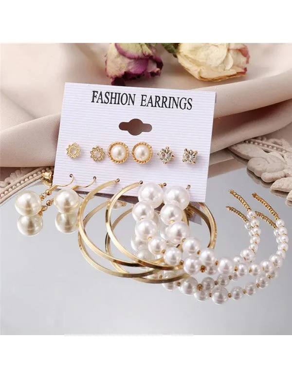 Jewellery_For_Women_Gold_Plated_Gold_Toned_Pearl_Earrings_Combo_Set