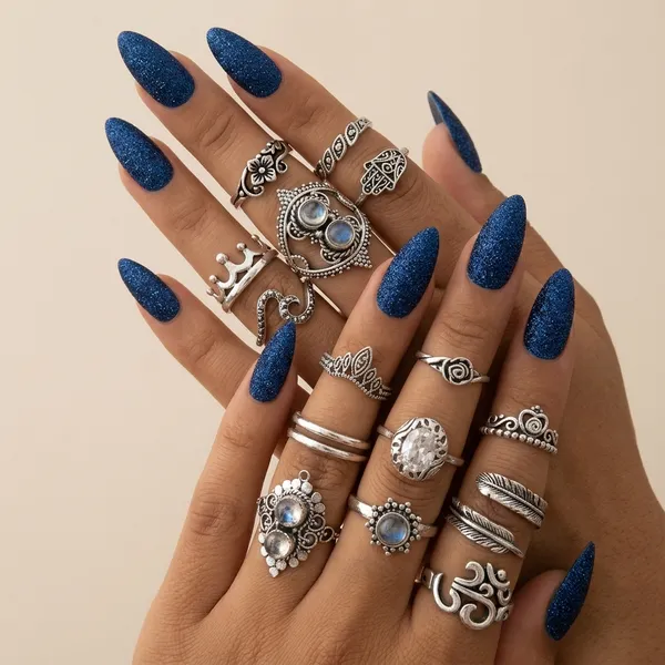 Combo_Of_16_Silver_Plated_Mixed_Sized_Rings