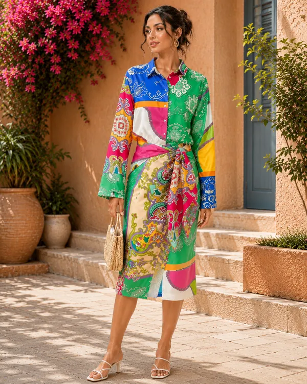 Vintage_Floral_Top_With_Mid-Length_Skirt