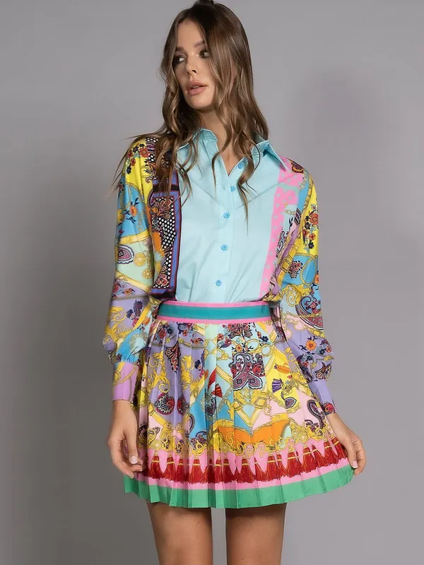 Spring_Blue_Oasis_Shirt_And_Skirt_Set