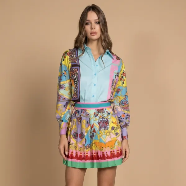 Spring_Blue_Oasis_Shirt_And_Skirt_Set